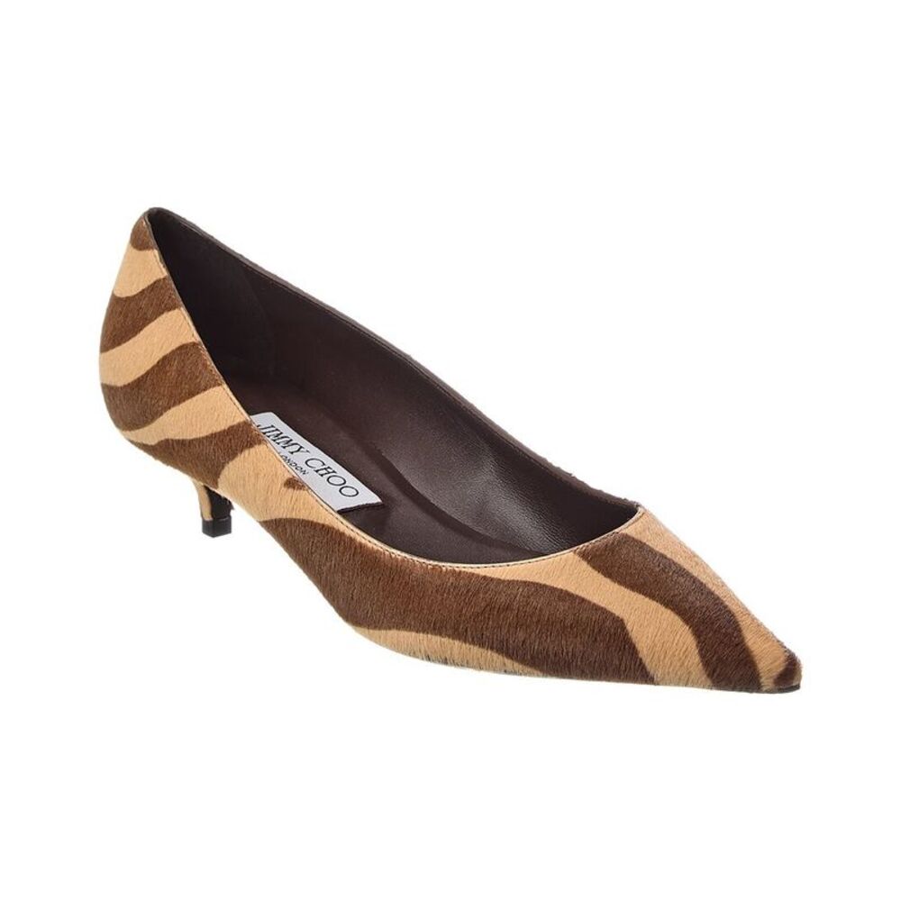 Jimmy Choo Amelia Haircalf Pump, Brown